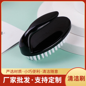Oval Nail Brush Plastic Cleaning <b>Massage</b> <b>Tool</b> For Nail Care Multifunctional - Product Image 5