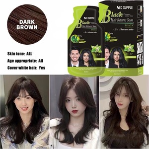 Tinte Capilar Herbal Semipermanente Negro Natural de 30 ml, Sin Amoníaco, Cubre las <span class=keywords><strong>Canas</strong></span>, <span class=keywords><strong>Color</strong></span> Duradero <span class=keywords><strong>para</strong></span> Mujeres y Hombres - Product Image 4