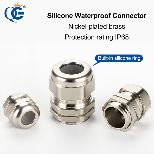 Silicone Conduit Connector IP68 High Temperature Resistant Flexible Corrugated Pipe Silicone Cable Gland PG M Thread