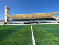 Techo de Acero Ligero con Estructura de Arco para Estadios de Fútbol, Diseño de Techo para Gradas, Estructura de Techo para Tribunas