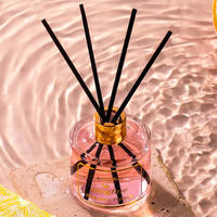 Diffuseur de parfum d'ambiance de luxe sans flamme, 50 ml, en verre, parfum fruité, avec bâtonnets – Meilleures ventes