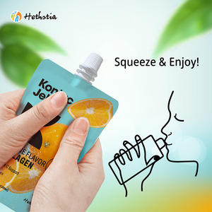 Collations à <span class=keywords><strong>la</strong></span> gelée Konnyaku de qualité supérieure Saveur de fruits orange Faible IG Sans allergène Sans gras Keto Friendly Prêt à consommer - Product Image 4