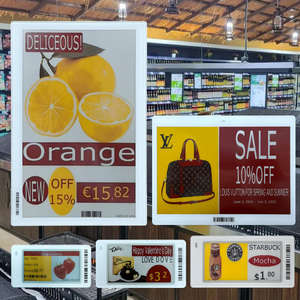 Products Nuevos 2.4Ghz Nfc Tag Esl Electronic Shelf Label Digital E-Ink Price Tag Wireless E-<b>Paper</b> Display For Smart Supermarket - Product Image 4