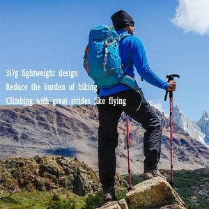 Bâtons <span class=keywords><strong>de</strong></span> randonnée en plein air, bâtons antidérapants <span class=keywords><strong>de</strong></span> <span class=keywords><strong>ski</strong></span> rétractables ultra légers, équipement <span class=keywords><strong>de</strong></span> randonnée multifonctionnel - Product Image 4