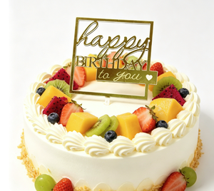 Targhetta in plastica dorata best-seller, <span class=keywords><strong>auguri</strong></span> di <span class=keywords><strong>compleanno</strong></span>, ingredienti per torte in acrilico quadrati <span class=keywords><strong>e</strong></span> rotondi, decorazioni per torte, strumenti per la cottura - Product Image 5