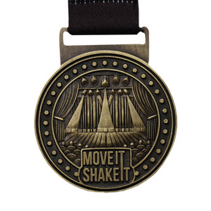 Медали по индивидуальному заказу Футбольная награда, металлическая Золотая лента, спортивные пустые трофеи и медали - Product Image 5