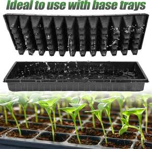 Muestra Gratis: Bandejas Cuadradas de Plástico PET Duradero de 60g con 21-128 Celdas para Germinación de Plantas, Flores y Vegetales de Jardín - Product Image 5