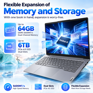 Nouvel ordinateur portable professionnel ThinkBook 14 2026 AI en gros, écran IPS 14 pouces 2.8K 120Hz, Intel Core Ultra 5, 32 Go de RAM, métal - Product Image 4