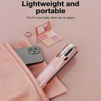 Coupe-pointes fourchues électrique portable rose en ABS – Outil de réparation des cheveux secs et cassants – Sans fil et rechargeable