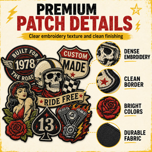 Parches <span class=keywords><strong>Bordados</strong></span> Personalizados OEM ODM <span class=keywords><strong>de</strong></span> Fábrica al por Mayor, Insignias Termoadhesivas con Letras, Parches <span class=keywords><strong>de</strong></span> Chenilla para Sombreros, Logotipos <span class=keywords><strong>de</strong></span> Diseñador, Parches Termoadhesivos Personalizados - Product Image 2