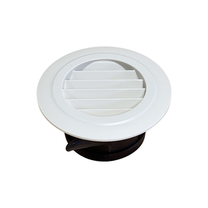 Griglia di Ventilazione a L in Plastica Bianca di Alta Qualità, Copertura Rotonda a Persiana per Sistemi di Ventilazione HVAC - Product Image 2
