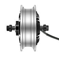 Moteur de moyeu sans balais DC ANGYANG S60X 36V 48V 350W pour trottinette électrique et moto tout-terrain, avec pneu plein de 10 pouces et frein à disque