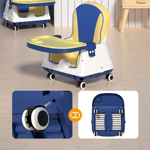 <span class=keywords><strong>Bebe</strong></span> 3 en 1 asiento infantil cinturón de seguridad alimentación niños trona comedor portátil bebé <span class=keywords><strong>sillas</strong></span> altas de plástico con bandeja - Product Image 2