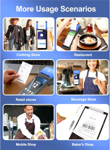 OEM Mobile POS Android 12 Imprimante de reçus thermique Scanner de codes-barres portable Connectivité Wifi <span class=keywords><strong>Facturation</strong></span> Pos Matériel SDK <span class=keywords><strong>gratuit</strong></span> - Product Image 2