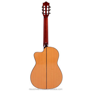 Guitarra <span class=keywords><strong>Flamenca</strong></span> Clásica de 39 Pulgadas con Tapa Maciza de Abeto y Aros y Fondo de Ciprés - Product Image 6