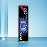 قرص صلب Biwin X570 بسعة 1 تيرابايت M.2 2280 PCIe 5.0 NVMe 2.0 SSD بسرعة قراءة 14000 ميجابايت/ثانية وكتابة 10000 ميجابايت/ثانية و600 تيرابايت/الدورة للكتابة (600TBW) لأجهزة الكمبيوتر المكتبية المخصصة للألعاب