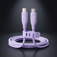 Cable de Carga Rápida y Datos USB-C a USB-C Toocki Multicolor de 100W PD TPE para Uso Diario y en Exteriores