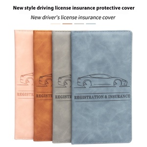 Portefeuille long multifonctionnel en PU pour <span class=keywords><strong>permis</strong></span> de conduire, élégant et tendance, avec <span class=keywords><strong>porte</strong></span>-cartes d'assurance automobile et de <span class=keywords><strong>permis</strong></span> de conduire - Vente en gros - Product Image 2