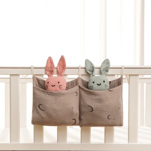 Organizer per Culla in Puro Cotone Multiuso con Cordoncini Regolabili per Conservazione e Organizzazione nel Camerino - Product Image 3