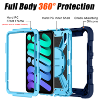 Étui de protection robuste anti-chute avec support intégré pour iPad Mini 8 2026, idéal pour la visualisation en paysage