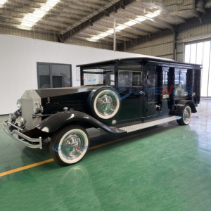 4 Wheels Electric Carriage Car Retro Cars Special Transportation Funeral Hearse Car - Product Image 2