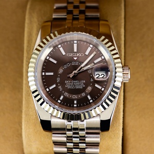 นาฬิกาข้อมือ Seiko 39 มม. เรืองแสง ระบบจักรกลอัตโนมัติ ตัวเรือนคริสตัลแซฟไฟร์ นาฬิกาขายส่งสำหรับผู้ชาย - Product Image 3