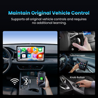 Adaptateur sans fil Ottocast CarPlay Android Auto transfrontalier 2-en-1, boîtier d'interconnexion automobile USB Type-C pour Land Cruiser Prado