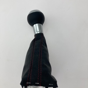 Perilla de palanca de cambios con agujero de panal para <span class=keywords><strong>Audi</strong></span>, pomo de palanca de cambios con ajuste de arranque DSG Stronic, líneas negras y rojas, cubierta de polvo para <span class=keywords><strong>Audi</strong></span> - Product Image 5