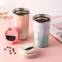Taza Térmica Inteligente de Acero Inoxidable de Doble Pared con Control de Temperatura, Pantalla LED, Aislamiento Térmico de 6-12 Horas, Agua Hirviendo