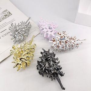 Pinzas de pelo de Metal alienígena coloridas de 11cm para <span class=keywords><strong>mujer</strong></span> y Niña Y2K, pinza para el pelo de cangrejo de concha, accesorios para el cabello - Product Image 3