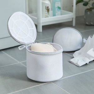 Commercio all'ingrosso di alta qualità a doppio strato di maglia in poliestere reggiseno di protezione biancheria sacchetti di lavaggio - Product Image 1
