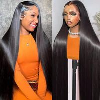 Perruque de cheveux humains ondulés de 40 pouces, perruque frontale HD sans colle, cheveux vierges vietnamiens, pré-épilée, ligne de cheveux naturelle, fournisseur