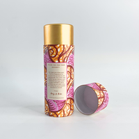 Impression personnalisée de cylindres biodégradables, forme personnalisée, logo, kraft, design coloré pour cosmétiques, soins de la peau, huiles essentielles, aromathérapie