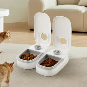 애완 동물 제품 새로운 타이밍 애완 동물 피더 단일 식사 자동 피더 고양이 그릇 애완 동물 그릇