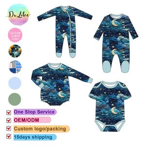 Dolike Bamboo pigiama morbido formato casuale e stampa bambini bambini pagliaccetti scatola di tappezzeria <span class=keywords><strong>vestiti</strong></span> di bambù - Product Image 1