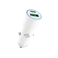 Adaptador de cargador de coche Carga rápida Calidad CE real Usb y Usb C Multi Puerto Luz LED Cargadores de coche para teléfono Cargador de coche