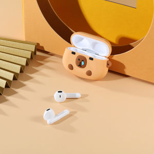 3D dessin animé Capybara mignon écouteur housse en silicone souple pour <span class=keywords><strong>Airpods</strong></span> 3 pour Airpod 1 2 <span class=keywords><strong>Pro</strong></span> pour <span class=keywords><strong>Airpods</strong></span> <span class=keywords><strong>Pro</strong></span> 2 - Product Image 1