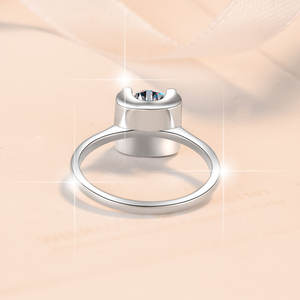Bague <span class=keywords><strong>Solitaire</strong></span> Classique en Argent Sterling S925 Plaqué Or 18K avec Moissanite VVS1, Sans Nickel, à Quatre Griffes, MOQ <span class=keywords><strong>1</strong></span>, Bijoux Fins - Product Image 5