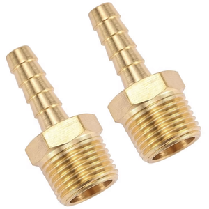 Irrigation System Brass <strong>Hose</strong> Fitting Barb Reducer 3/8 <strong>Hose</strong> Barb <strong>X</strong> 1/<strong>2</strong>-inch Male NPT tank Fitting - Product Image 5