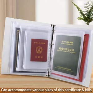 A4 tài liệu tổ chức: không thấm nước du lịch sổ tiết kiệm Ví với trong suốt zippered ngăn cho danh thiếp - Product Image 5