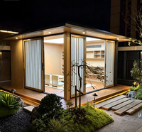 Maison Conteneur Moderne en Aluminium et Verre avec Véranda à Toit Polygone pour Usage Extérieur, Bureau à Domicile, Appartement - Vente en Gros