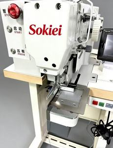 Nouvelle machine à coudre industrielle automatique informatisée à plat, à point de cheville, à une aiguille, pour composants de ceintures en cuir - Product Image 4