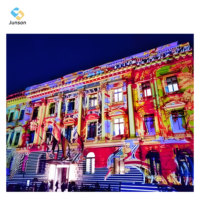 Projection d'éclairage immersif 3D pour la maison |   Projecteur laser interactif de 10 000 lumens pour affichage architectural et extérieur