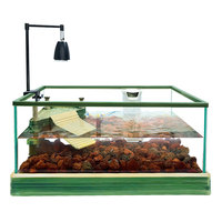 Aquarium rectangulaire multifonctionnel supérieur en verre multicouche, écologique, planté, 20L, pour salon, avec lampe et habitat inclus