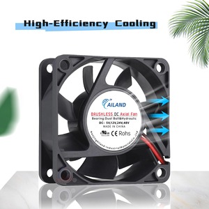 Radyatör soğutma fanı 60mm 60x60x25mm DC Fan 12V 24V fırçasız eksenel akış soğutma fanları - Product Image 4