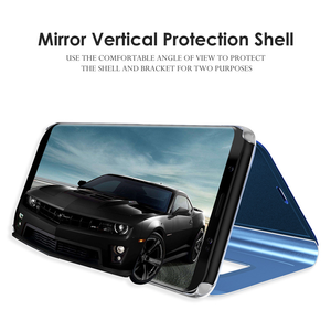 <span class=keywords><strong>Funda</strong></span> trasera de cuero <span class=keywords><strong>inteligente</strong></span> con soporte para espejo para <span class=keywords><strong>Samsung</strong></span> Galaxy S24 <span class=keywords><strong>FE</strong></span> S23 Ultra S22 Note 20 - Product Image 3