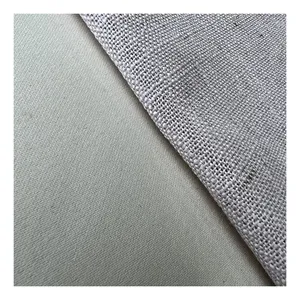 CC-5888-021 Hot Sale Wholesale Linen Look Plain Dyed Luxury Leda Sheer Upholstery Fabric for Curtain 100% Polyester