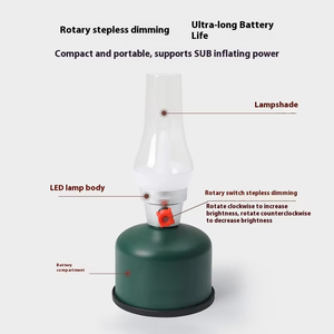 <span class=keywords><strong>Lampe</strong></span> de cheval <span class=keywords><strong>Camping</strong></span> en plein air Éclairage LED <span class=keywords><strong>Lampe</strong></span> à <span class=keywords><strong>gaz</strong></span> d'ambiance avec installations de charge Lanterne de tente - Product Image 4
