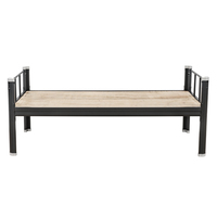 Lit simple en métal pour dortoir scolaire, nouveau design, mobilier d'intérieur économique