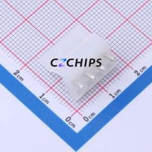 HDGC3961WV-4P-2 Wire-to-Board Pin Header Bent Lead Through Hole,P=3.96mm Connector 1x4P 3.96mm Through Hole 4P - Product Image 2
